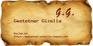 Gestetner Gizella névjegykártya